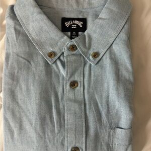 Brand New Billabong Blue Casual Button Down Shirt